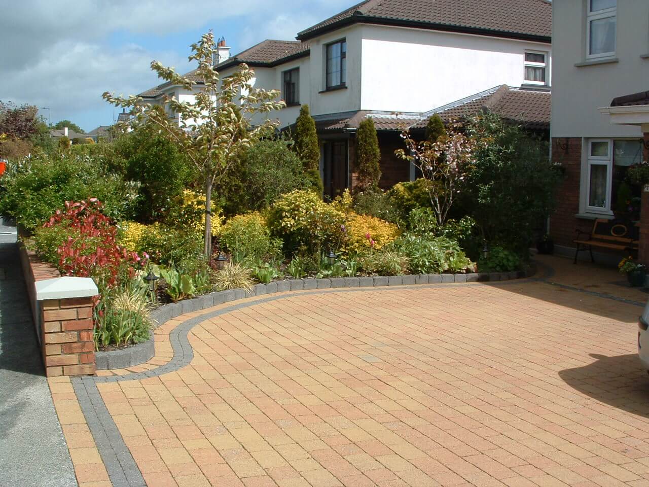 projects - front garden borders and paving