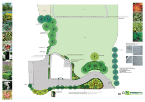 garden design plan for large site